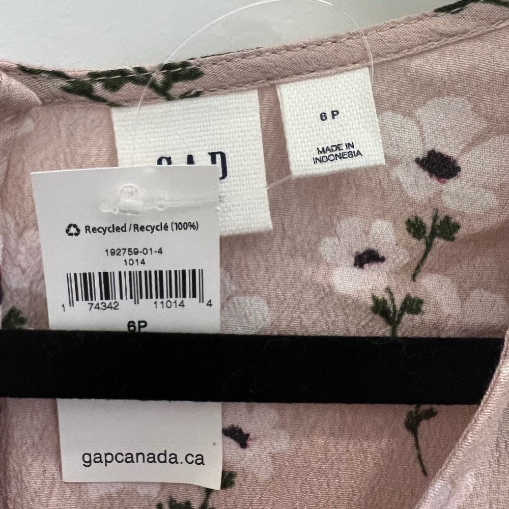 Gap pink floral dress size 6P - Picture 8 of 8